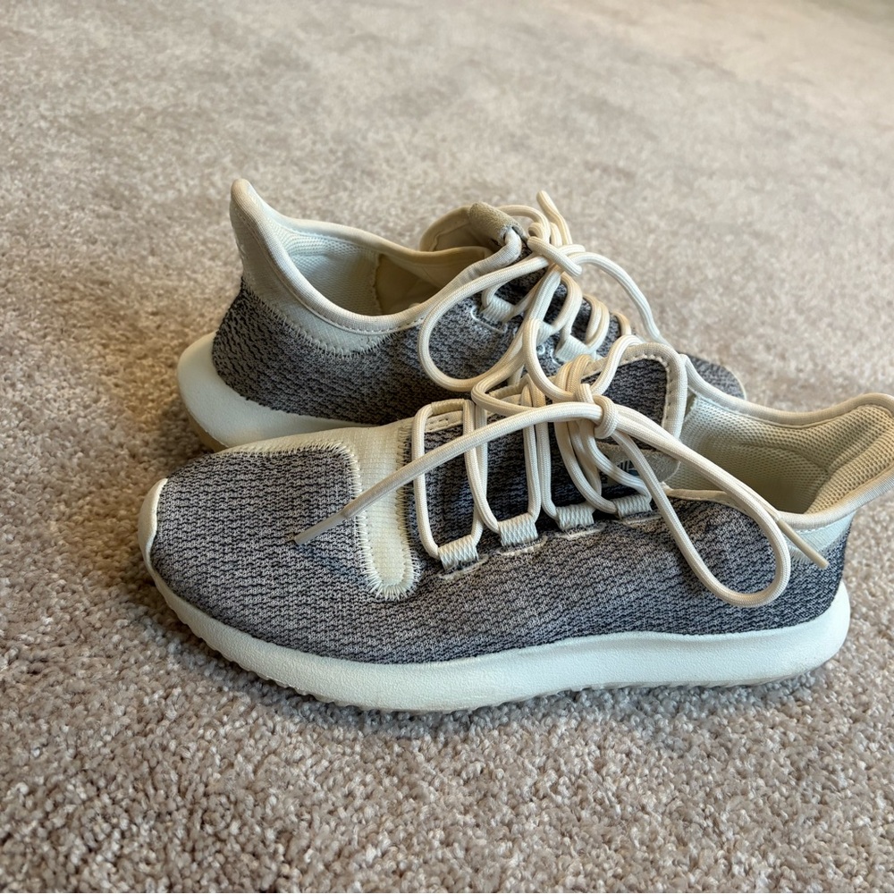 adidas Gray and Cream Women's Sneakers